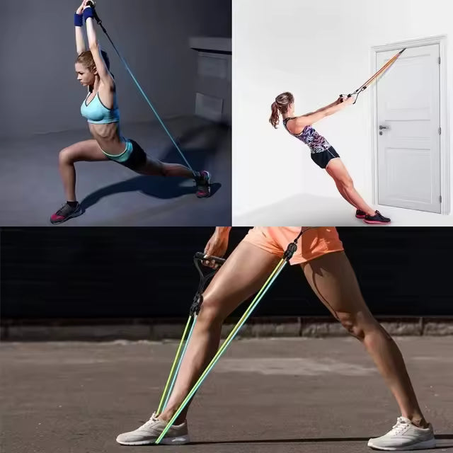 Chaude 3 niveaux de résistance Yoga tirer corde bandes poignées élastiques sport musculation maison gymnastique entraînements entraînement musculaire