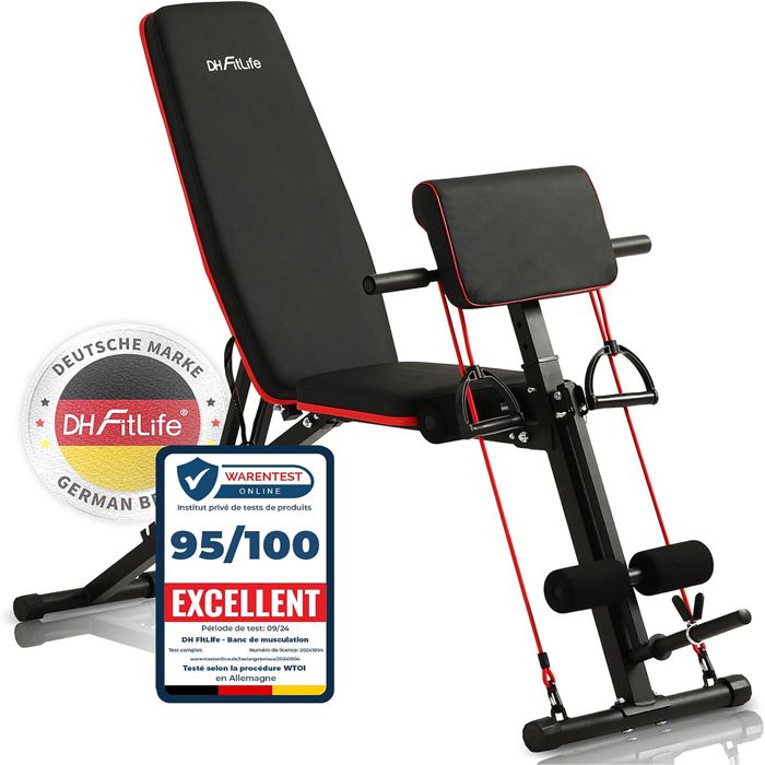 Banc de musculation pliant banc de musculation inclinable multifonctionnel pour entraînement complet Machine de Fitness gymnase à domicile pour hommes - Sportivee