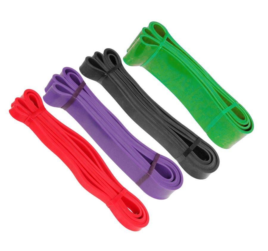Bande de résistance en Latex pour Pilates, entraînement, bande élastique d'exercice pour la force sportive, bande d'assistance de traction, - Sportivee