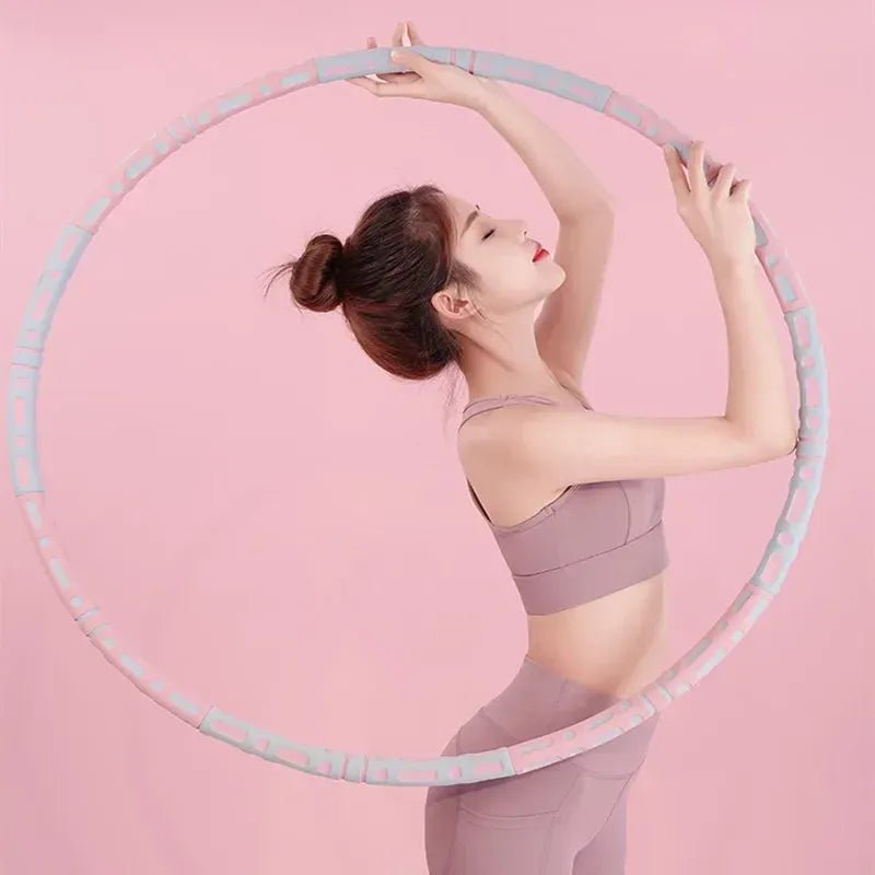 Cerceau lesté pour la perte de poids, boucle de fitness, cercle de yoga, exercice de taille, cerceau de sport amincissant, massage de musculation - Sportivee