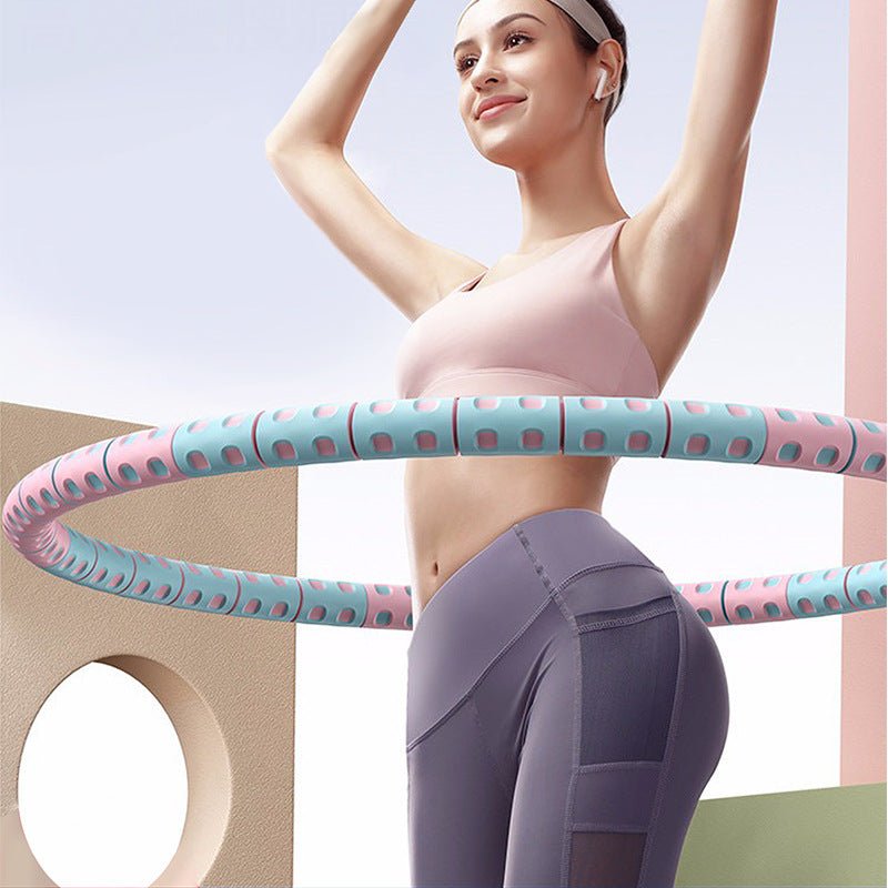 Cerceau lesté pour la perte de poids, boucle de fitness, cercle de yoga, exercice de taille, cerceau de sport amincissant, massage de musculation - Sportivee