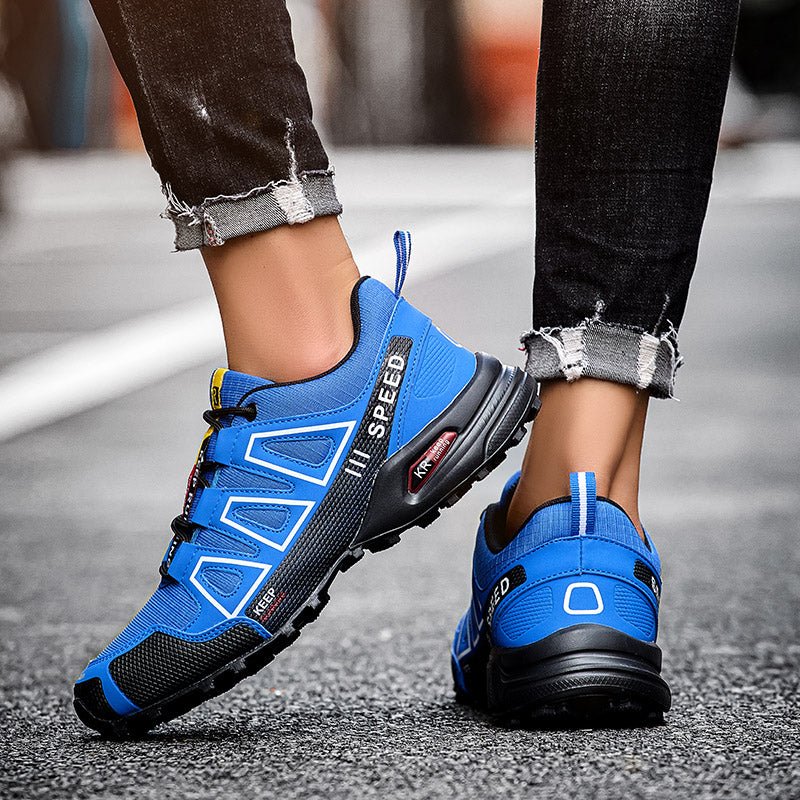 Chaussures de randonnée imperméables pour hommes, baskets d'extérieur à lacets, d'escalade, de Trekking, antidérapantes, tactiques de chasse - Sportivee